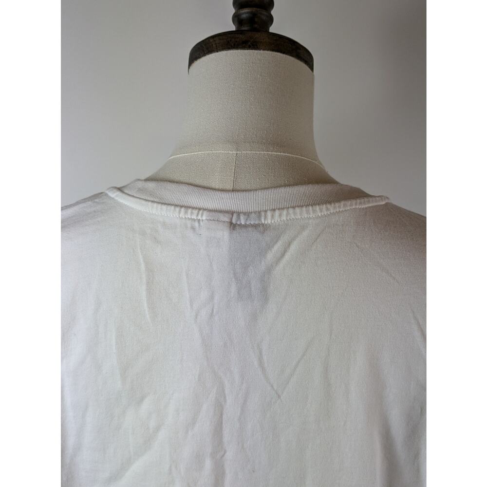 Adidas Mens XL T-Shirt White ID Jacquard Chevron Athletic Performance Top Soccer - Picture 6 of 9